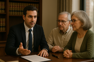 גבר ואשה כותבים צוואה הדדית