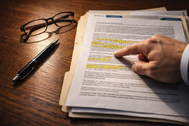 בחינת מסמכים האם היתה רשלנות רפואית